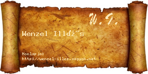 Wenzel Illés névjegykártya